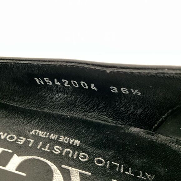 AGL Attilio Giusti Leombruni Leather Loafer Black 36.5 - Picture 6 of 11